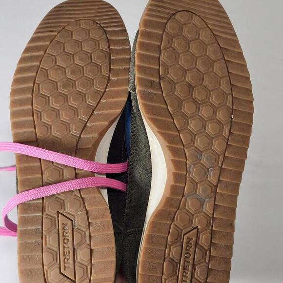 Tretorn Rawlins 2.0 women’s Retro Olive Pink Navy Sneakers size W 7 - Picture 6 of 9